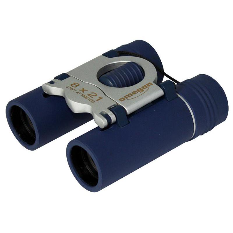 Omegon Binocolo Pocketstar 8x21, blu
