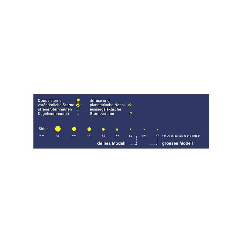 Freemedia Carta Stellare Star chart Sirius, grande