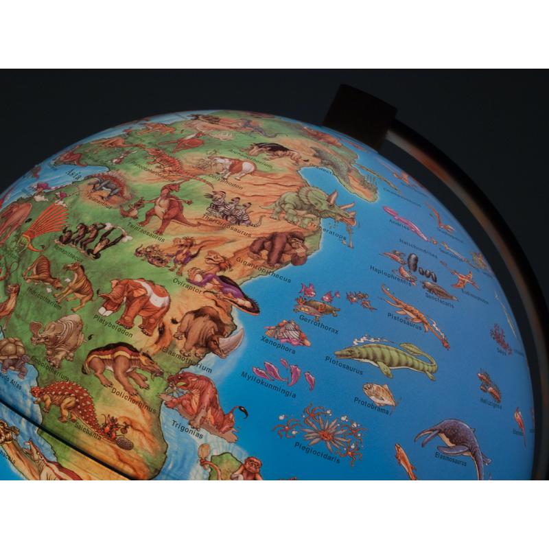 Stellanova Mappamondo illuminato per bambini DinoZ mondo preistorico 28cm