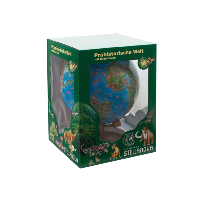 Stellanova Mappamondo illuminato per bambini DinoZ mondo preistorico 28cm