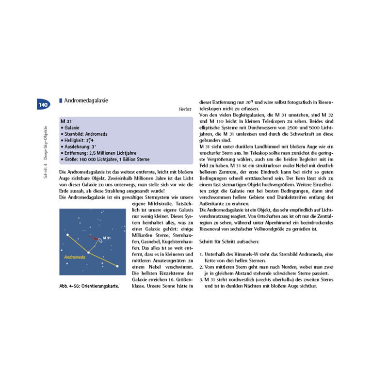 Oculum Verlag Guida al telescopio in quattro livelli