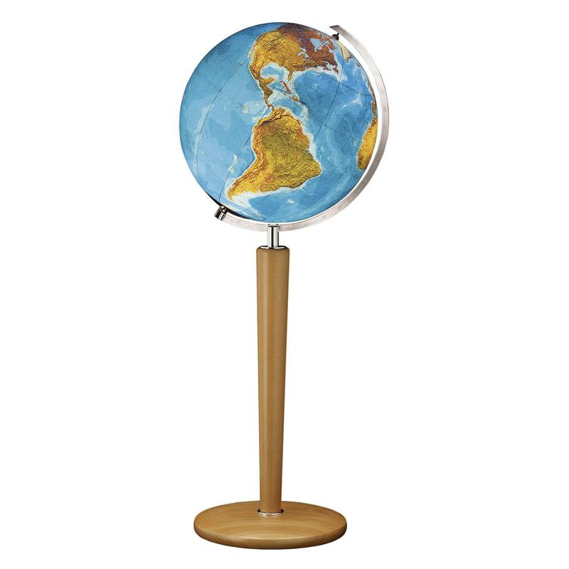Columbus Globo da terra Duo 51 cm colonna di legno