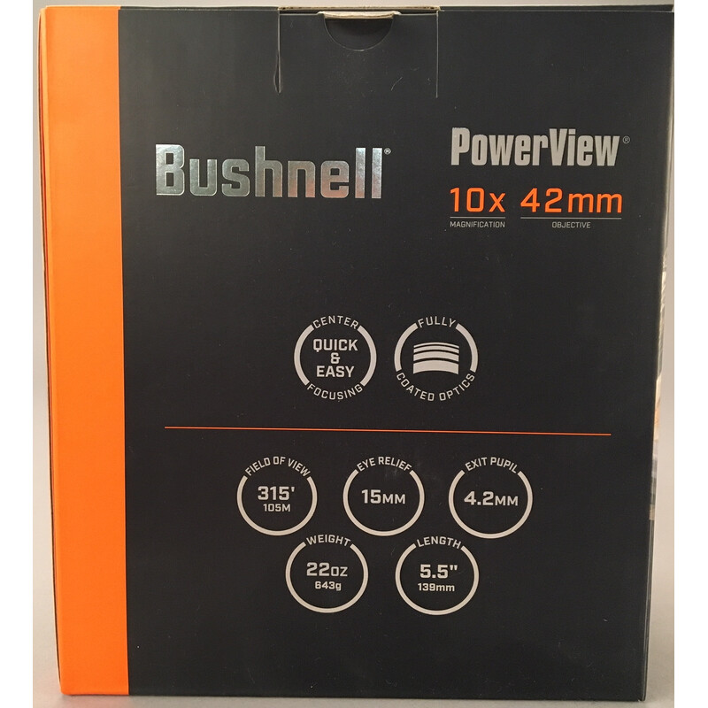 Bushnell Binocolo Powerview 10x42, Realtree Camo