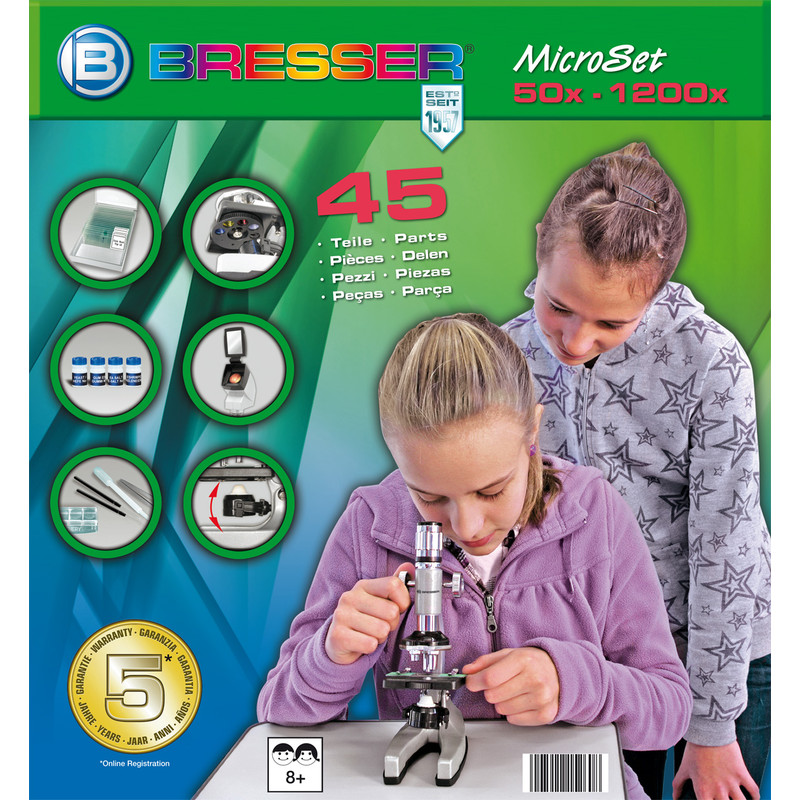 Bresser Junior Set microscopio Biotar, 300x-1200x