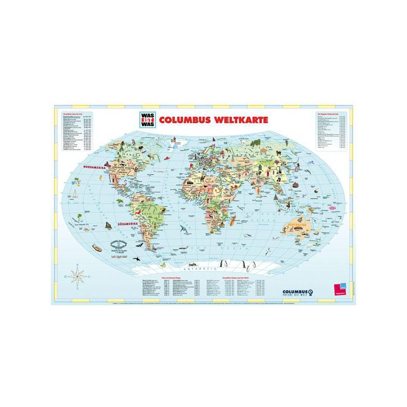 Columbus Globo per Bambini CHE COS'E' COSA Mappamondo "Pianeta Terra"