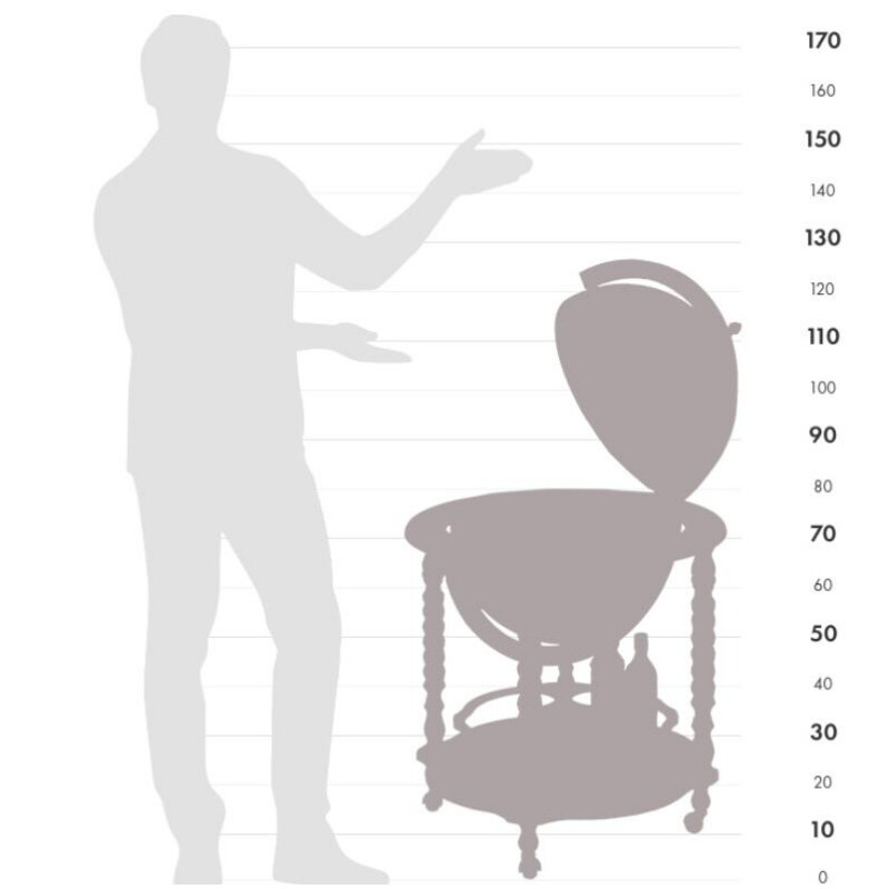 Zoffoli living Globo bar Bacco 50cm