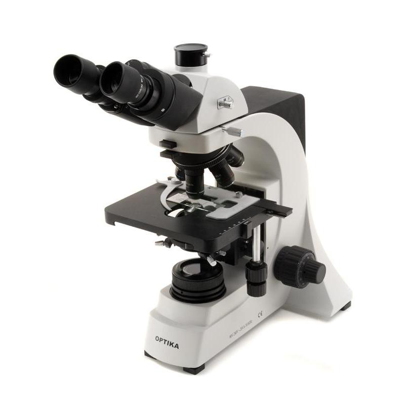 Optika B-500Tsp microscopio trinoculare, semipiano acromatico, 4-100x