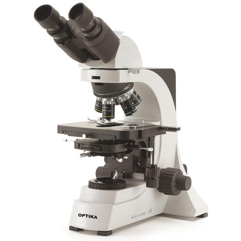 Optika B-600Biph microscopio binoculare a contrasto di fase, 100-1000x, obiettivo IOS piano acromatico