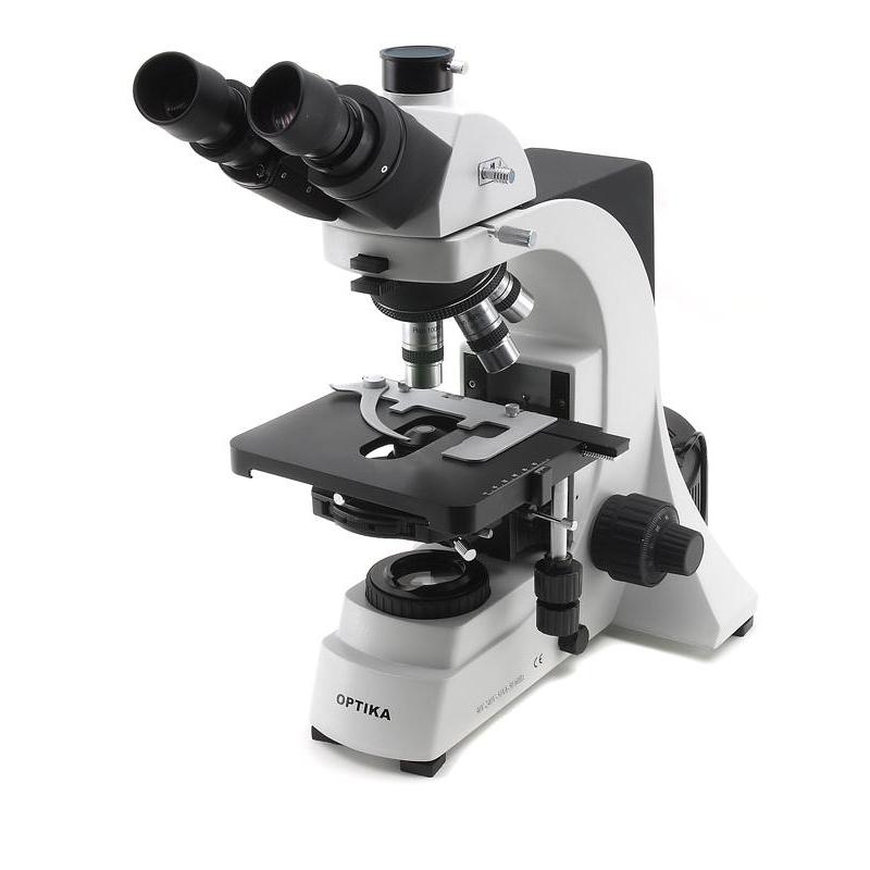 Optika B-600Tph, microscopio trinoculare, 100-1000x, piano acromatico a contrasto di fase