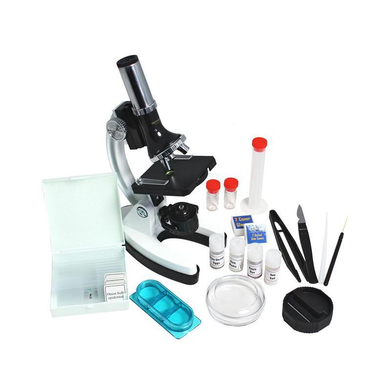 Omegon MonoView , set microscopio, 1200x con manuale