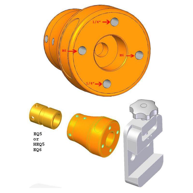 Geoptik Contrappeso Adattatore asta contrappesi per EQ-5 / GP