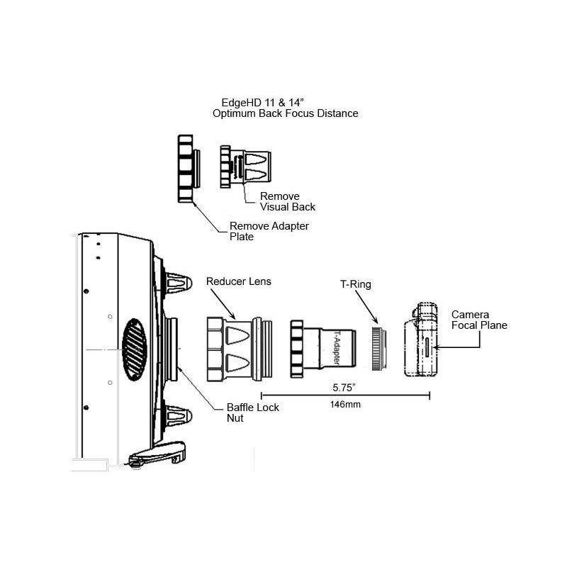Celestron Adattore Adattatore T per EdgeHD 9"/11"/14"
