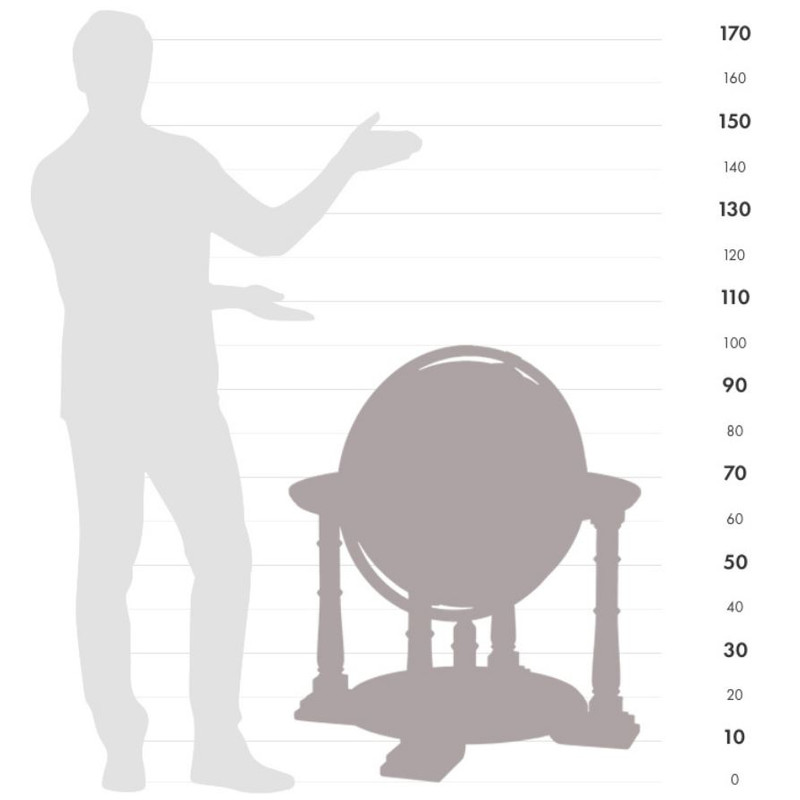 Zoffoli living Globo da terra Mercatore Celeste 50cm