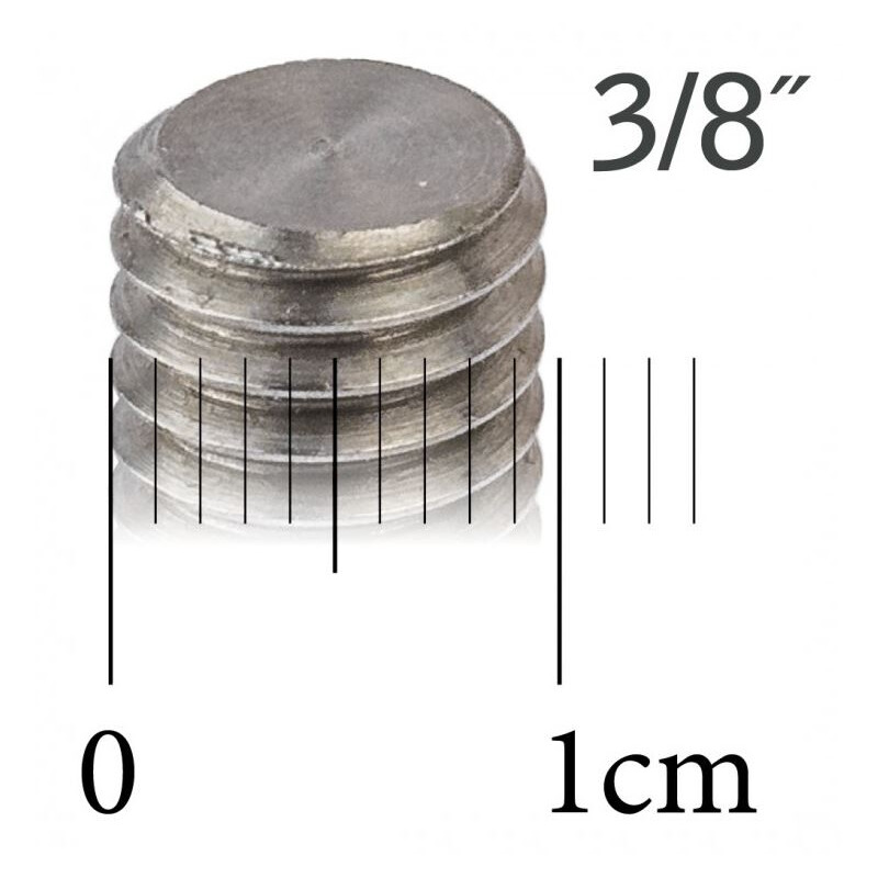 Berlebach 75 mm 3/8" Nero