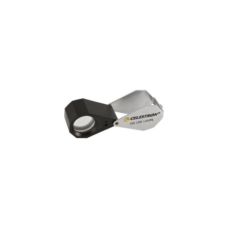 Celestron Lente d'ingrandimento manuale 10x, illuminata LED