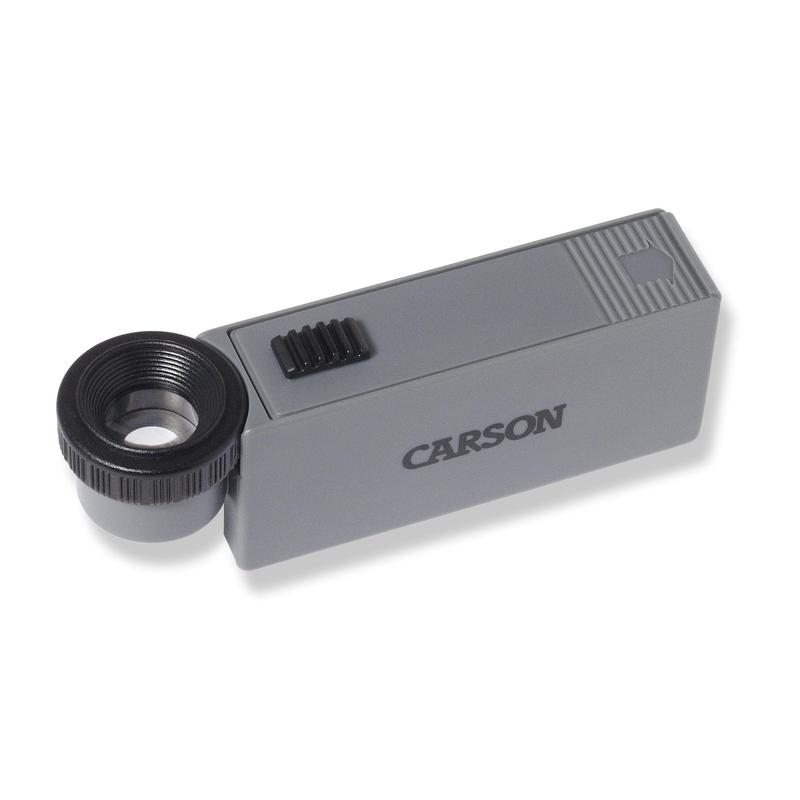 Carson Lente d'ingrandimento MicroMag 10x illuminata con messa a fuoco