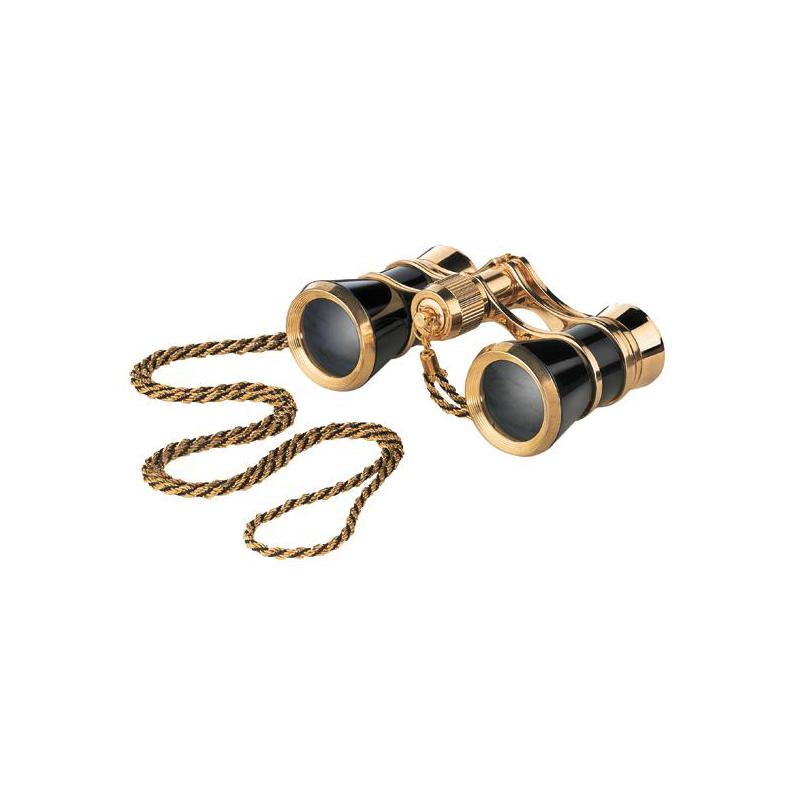 Eschenbach Binocolo da Teatro Opera glasses Glamour 3x25 black-gold con catenella