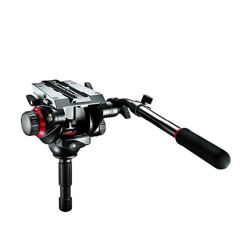 Manfrotto 504HD Video Testa Pro Fluid con piastra cambio rapido 501PL