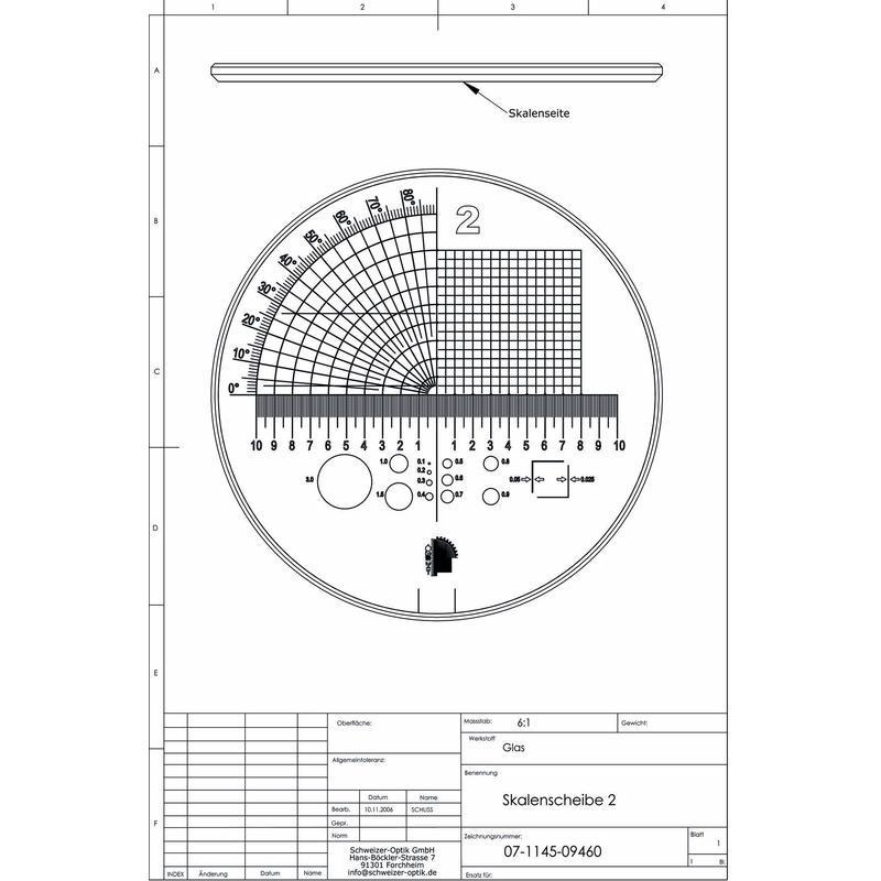 Schweizer Scala 2 per lenti d'ingrandimento da appoggio Tech-Line