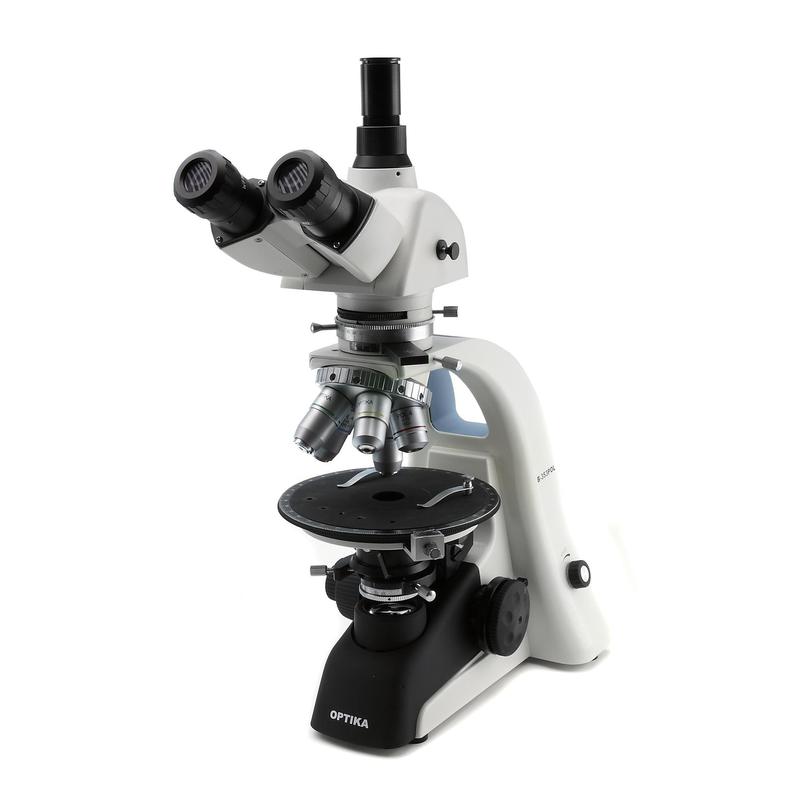 Optika Microscopio B353POL, trinoculare, polarizzatore da laboratorio, X-LED