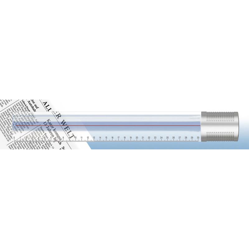 Bresser Righello con lente d'ingrandimento 2x, 310mm