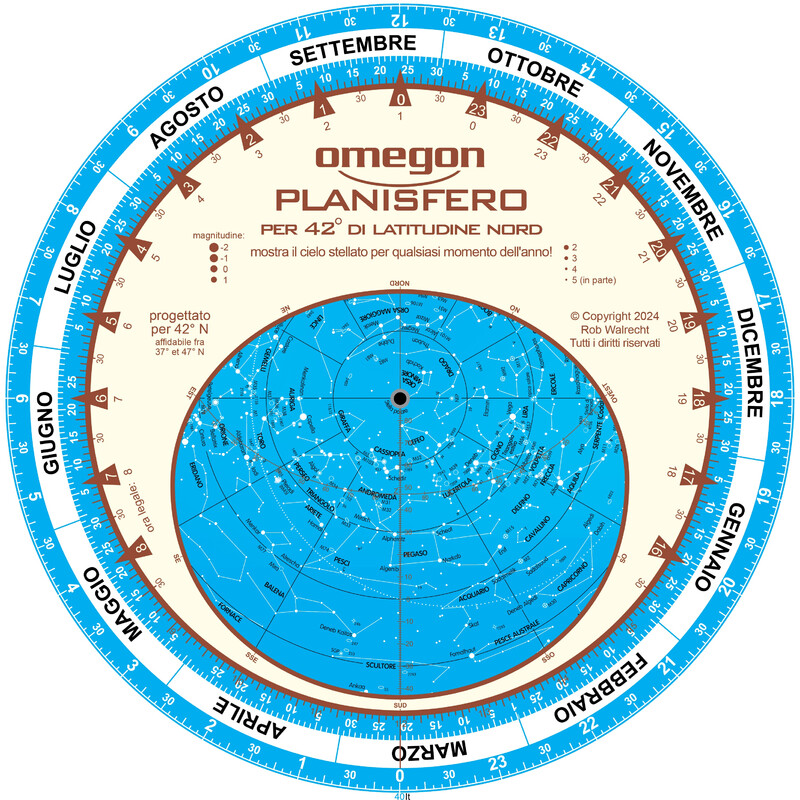 Omegon Carta Stellare Planisfero