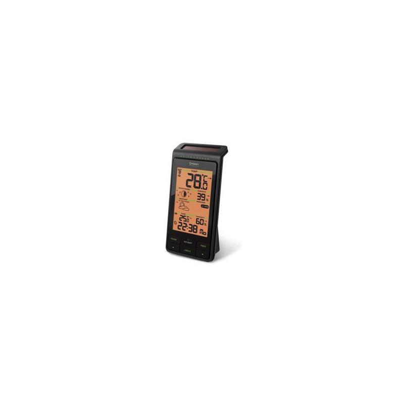 Oregon Scientific Stazione meteorologica wireless solare con allarme acqua e fasi lunari BAR808HG