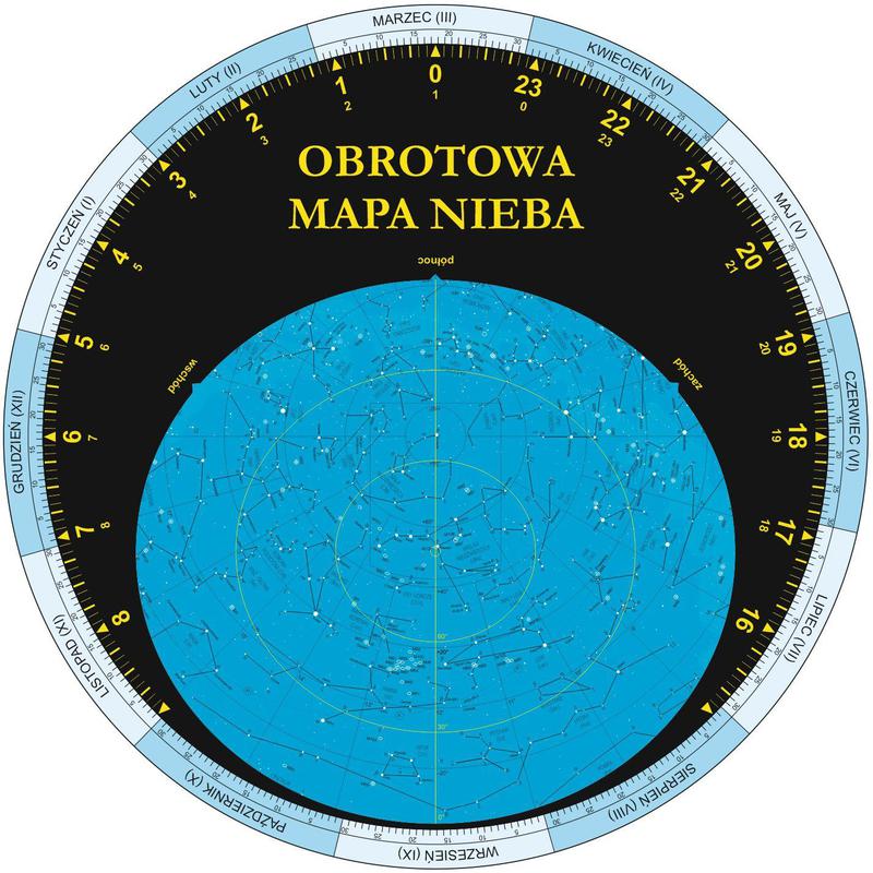 AstroCD Carta Stellare Obrotowa mapa nieba