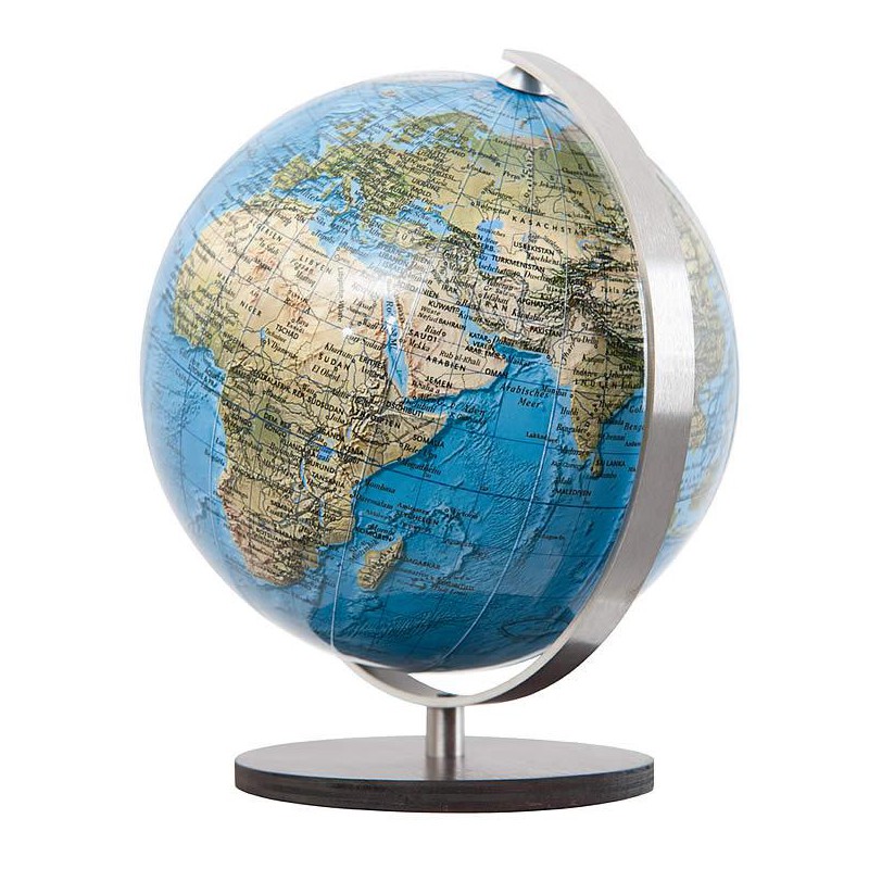 Columbus Mini Globo Duorama in legno macassar base 12 cm