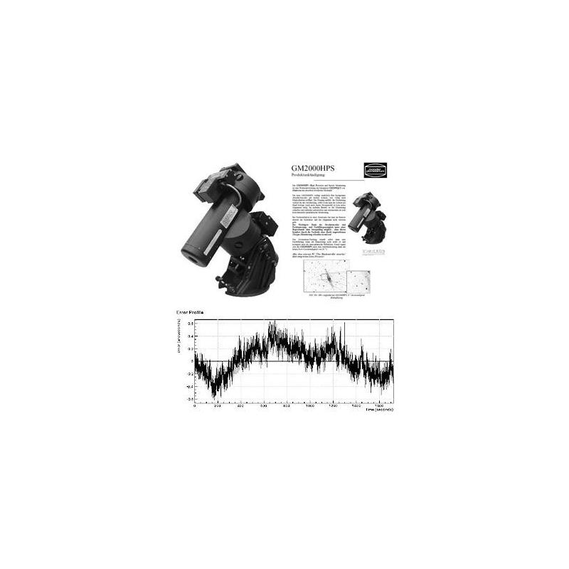 10 Micron Pacchetto completo montatura GM 2000 HPS "Monolith" GoTo con ricca serie di accessori