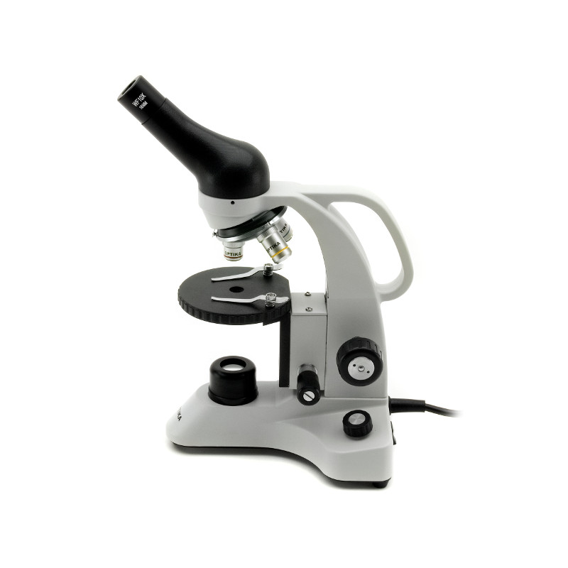 Optika Microscopio B-20R, monoculare, LED, con batterie ricaricabili