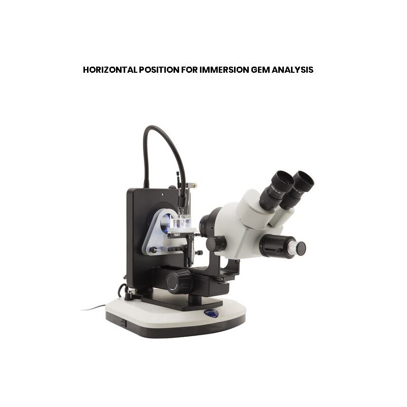 Optika Microscopio stereo zoom OPTIGEM-3, bino, fluo, 5,7-45x, wd 110