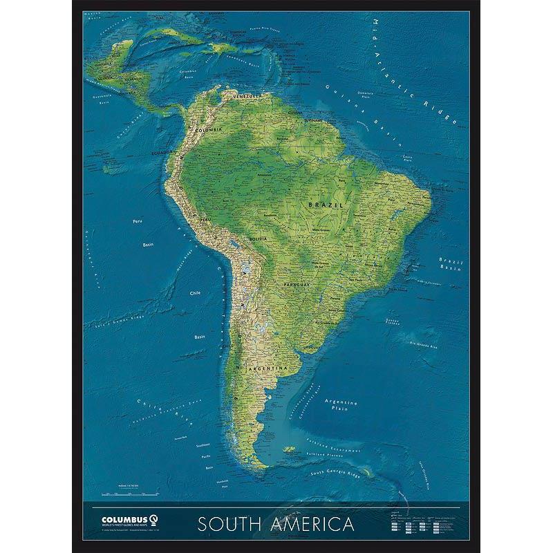 Columbus Mappa continentale del Sud America
