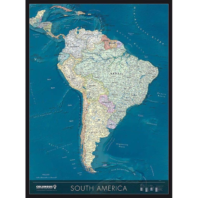 Columbus Mappa continentale del Sud America