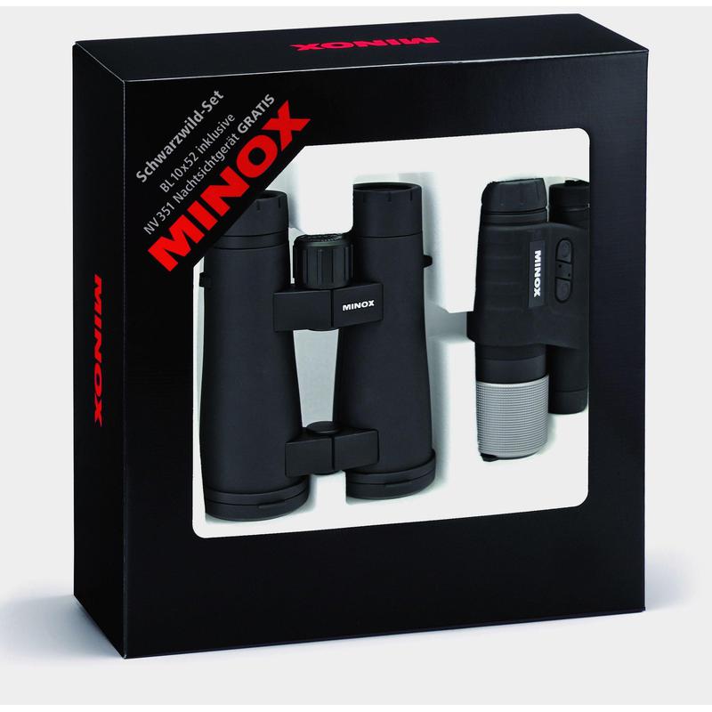 Minox Binocolo Schwarzwild-Set BL 10x52 + Visore notturno NV 351