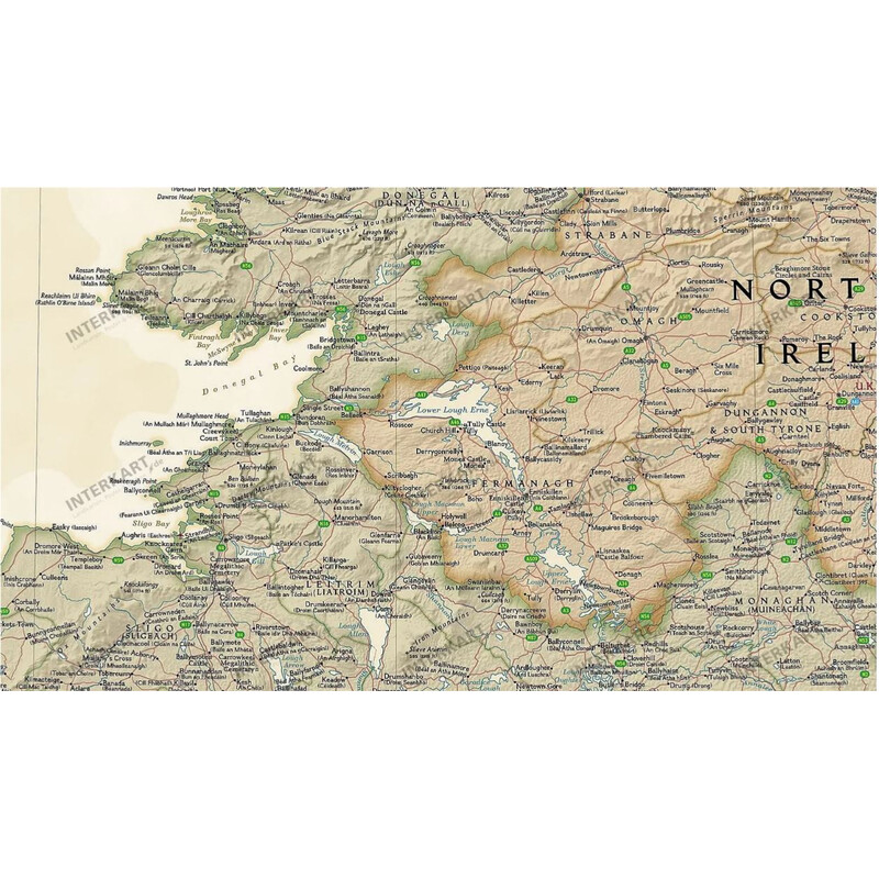National Geographic Mappa Irlanda (76 x 91 cm)