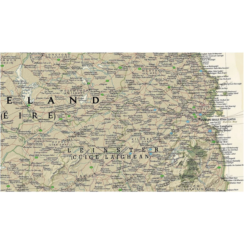 National Geographic Mappa Irlanda (76 x 91 cm)