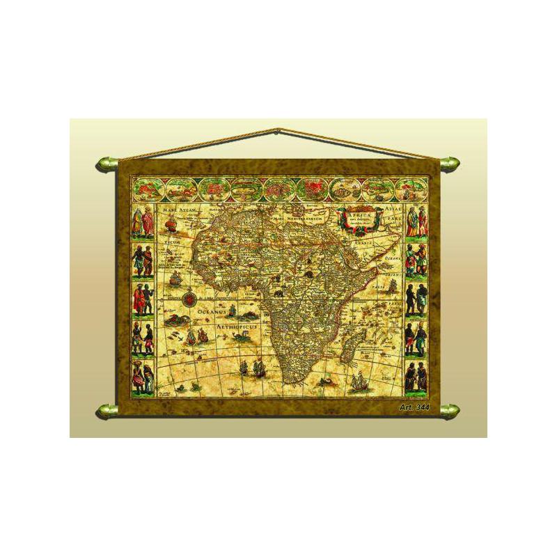 Zoffoli living Carta continentale Mappa antica (Riproduzione) Nr. 344/2