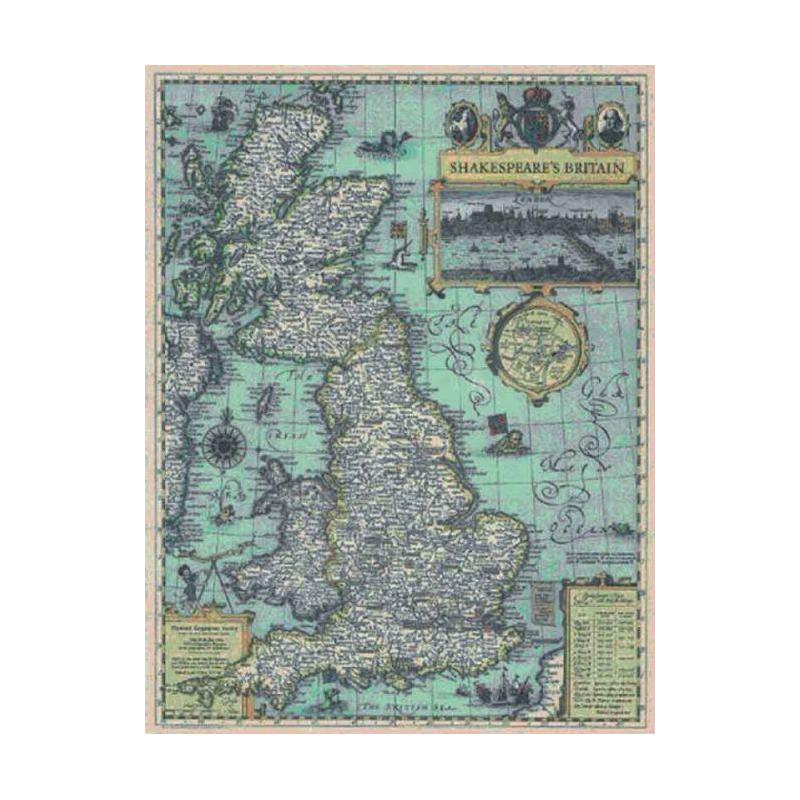 National Geographic Mappa La Britannia di Shakespeare
