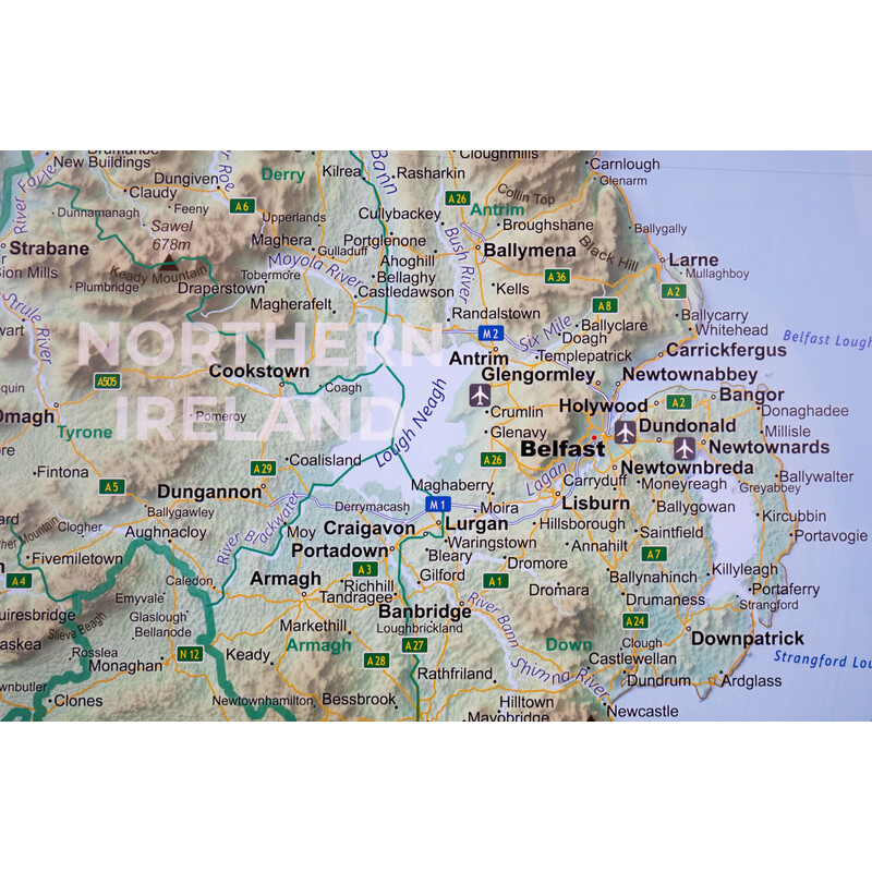 GeoMetro Mappa Irlanda (90 x 90 cm)