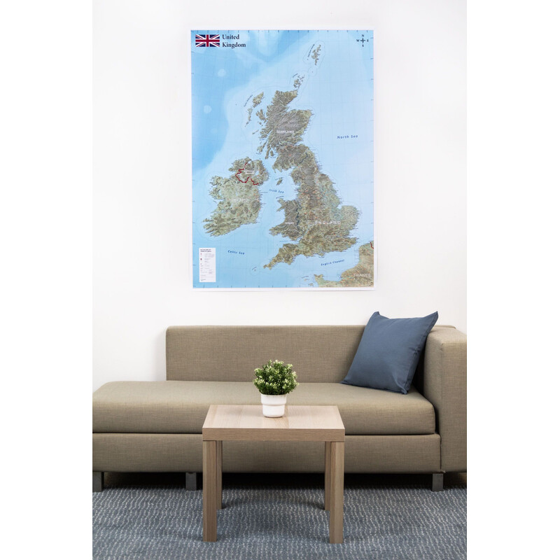 GeoMetro Mappa United Kingdom (100 x 140 cm)
