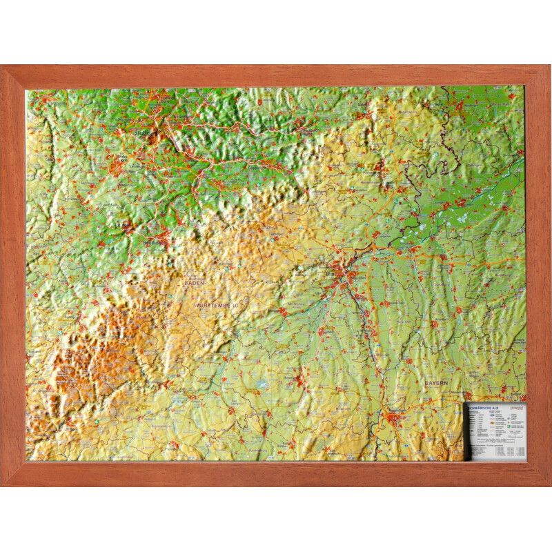 Georelief Mappa Regionale Schwäbische Alb