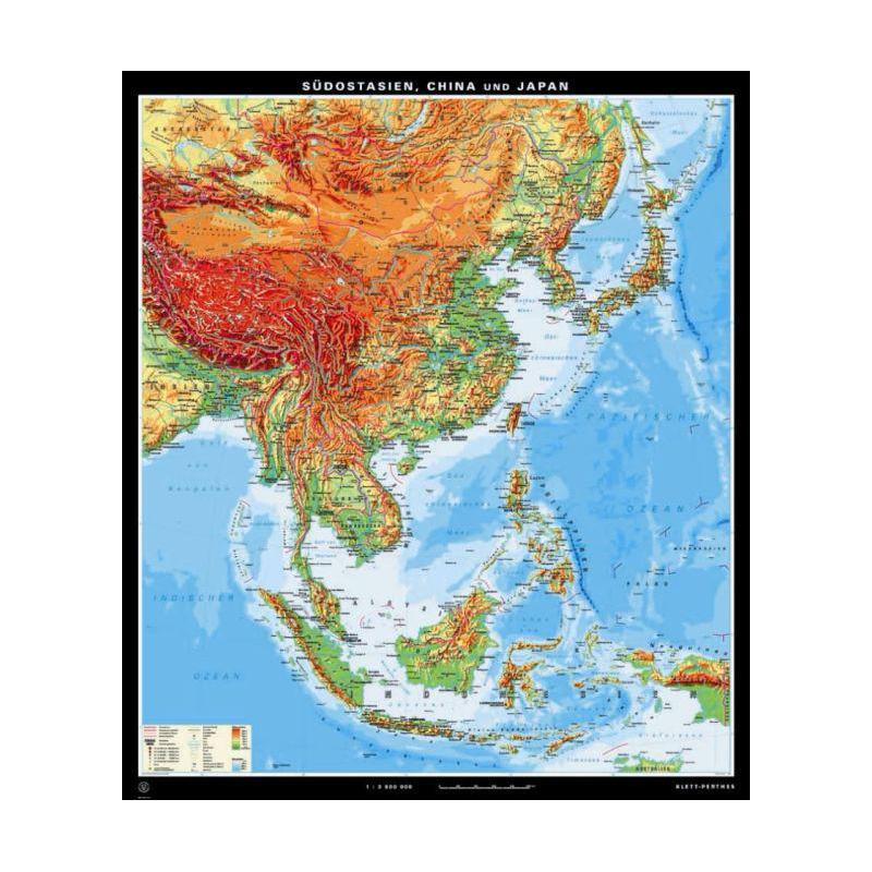 Klett-Perthes Verlag Regional-Karte Südostasien, China und Japan