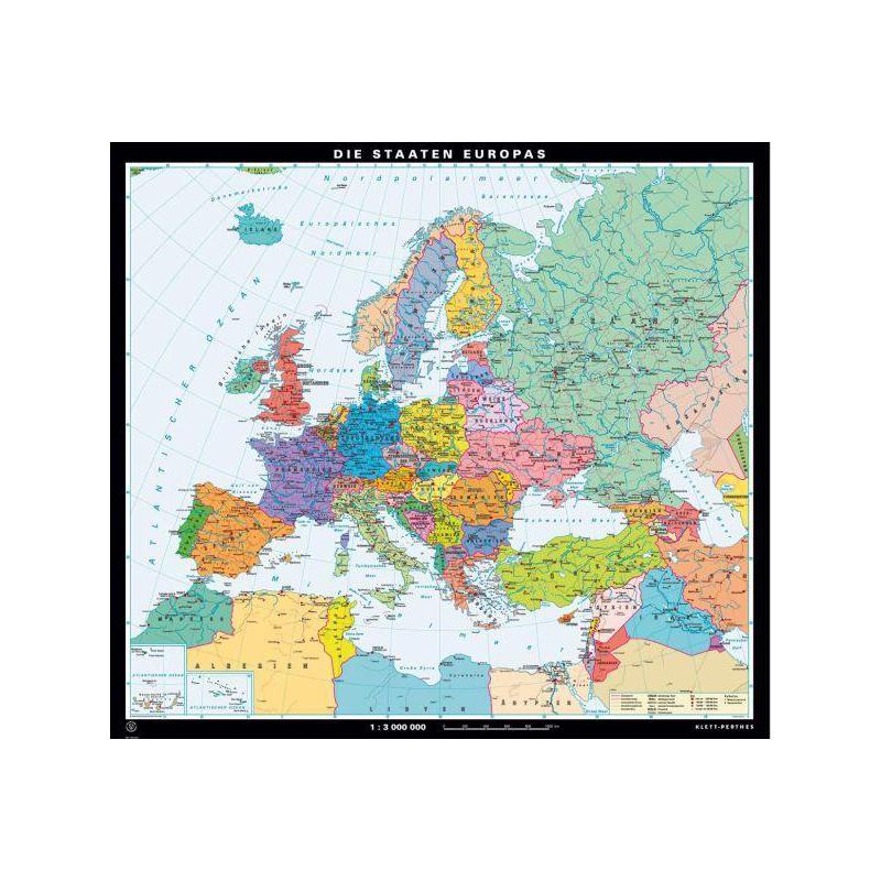Klett-Perthes Verlag Carta continentale Gli stati d'Europa