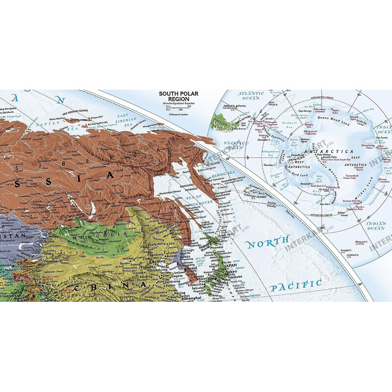 National Geographic Mappa del Mondo Planisfero politico decorativo grande
