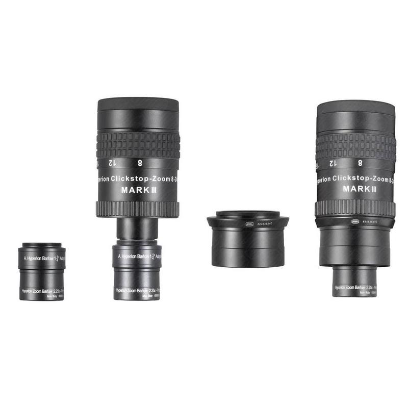 Baader Hyperion Oculare zoom Clickstop 8-24 mm Mark III 2" e set lenti di Barlow 2,25x