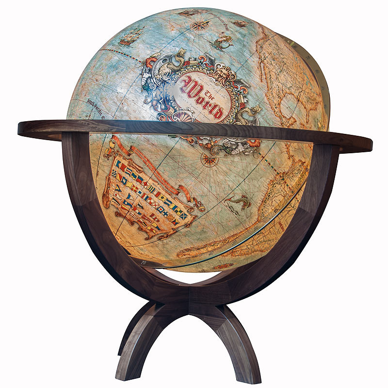 Columbus Globo da terra Imperial Vintage 100cm (English)