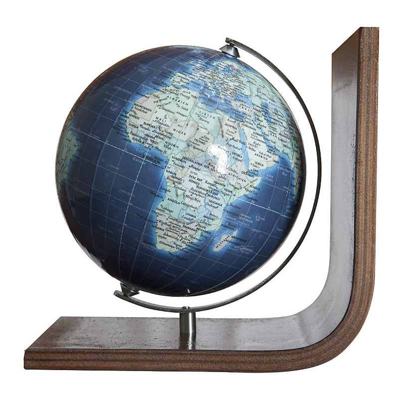 Columbus Globo Duo Azzuro BS241250 Fermalibro con mappamondo