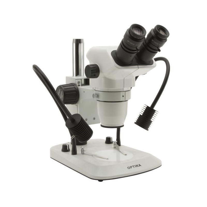 Optika microscopio stereoscopico SZN-5, binoculare, zoom, 7x-45x, LED