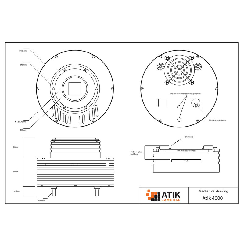 Atik Fotocamera 4000 Mono